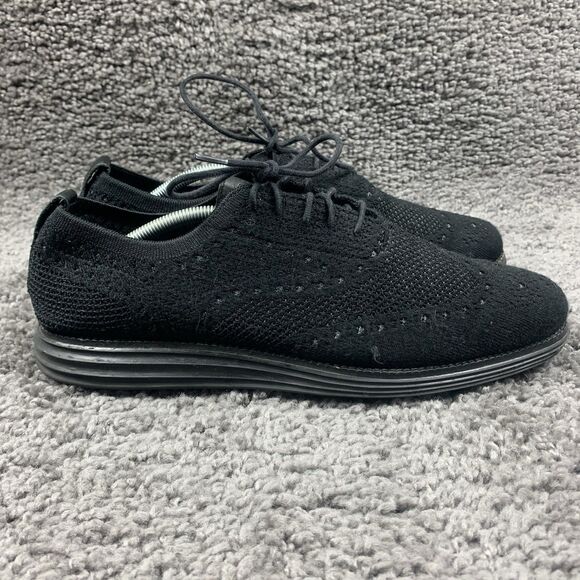 Cole Haan OriginalGrand Stitchlite Mens Size 12 Black Wingtip Oxford Shoes